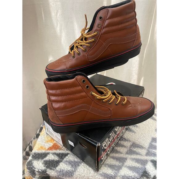 Vans (hiker) Sk8 Hi Tortoise Shell/Black m8.5/ w10 - Picture 2 of 9